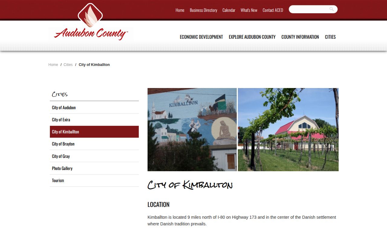 Official Kimballton municipal contact page